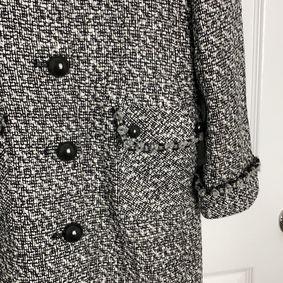 Spenser Jeremy Vintage Jacket Black and White Knee length. Size S - Picture 4 of 8